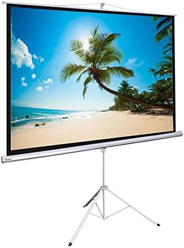 Manual Pull Down Portable Tripod Projection Screen w/ Floor Stand (120" 4:3 Aspect Ratio)