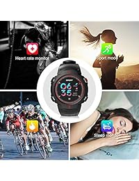 Sport Watch,Bluetooth Smart Watchs,Watch Sport with Heart Rate Monitor,Touchscreen Sport Watches with Sleep Monitor Step Calorie Counter Waterproof Smart Watches Fitness Tracker for Android and iOS