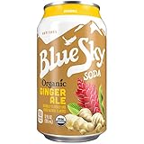 Blue Sky Organic Soda (Ginger Ale, 12 Ounce, Pack of 24)