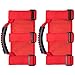 4X Roll Bar Grab Handles Grip Handle Fits for Jeep Wrangler YJ TJ JK JKU JL JLU Sports Sahara Freedom Rubicon X & Unlimited 1955-2024 UTV ATV Premium Interior Accessories(Heavy Duty Red)