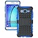 Galaxy On5 Case, On5 Case, On 5 Case, [Shock Absorption][Drop Protection][with stand] Dual Layers Hard Soft Hybrid Defender Protective [Armor] Kickstand Case Cover for Samsung Galaxy On5 - Blue