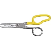Klein Tools 21010-6-SEN Free-Fall Snip, Scraper, File, Serrated Blades, Made in USA