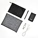 Utility Zipper Bags for Cash, Receipts, Paperwork, Cards, 4-Size Bags (Gray)