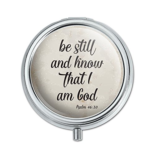 Be Still and Know that I am God Psalm Inspirational Christian Pill Case Trinket Gift Box