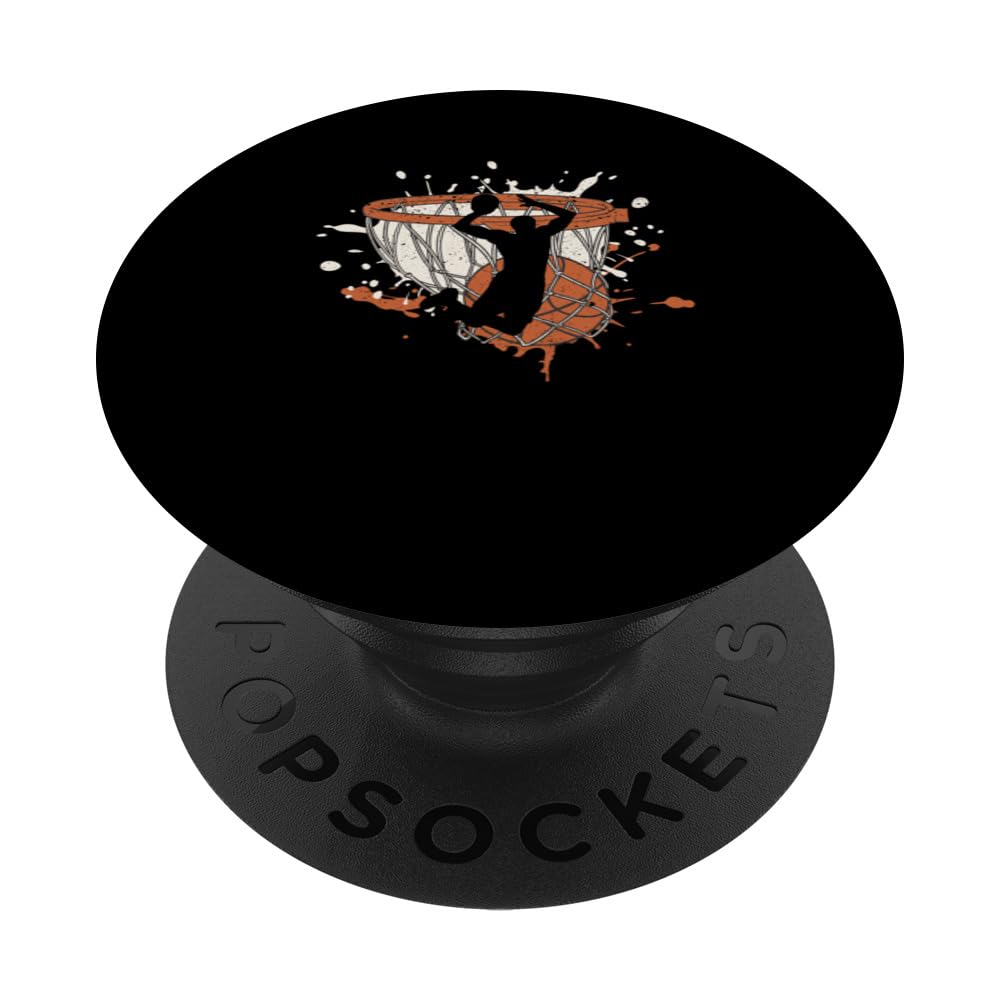 Basketball Hooping Player Funny Bball Streetball Hoop Baller PopSockets Swappable PopGrip