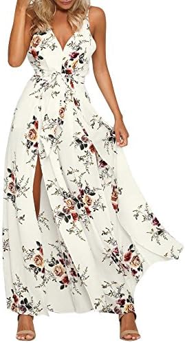 Halijack Women Jumpsuit, Ladies Summer Printed Sleeveless Backless Baggy Harem Pants Romper Playsuit Loose Casual Camisole Strap Strappy Bodysuit Party Elegant Onepiece Beachwear