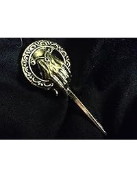 Graceful Goods, Juego de tronos, broche estilo oro avejentado, diseño de la mano del rey.