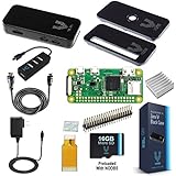 Vilros Raspberry Pi Zero W Complete Starter Kit-Premium Black Case Edition-Includes Pi Zero W and 7 Essential Accessories