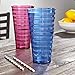 Splash 28-ounce Multi Color Plastic Cup Tumblers | Set of 8 in 4 Assorted Colors