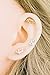 16g 16-gauge Body Jewelry Lovely Beautiful Cute Cool Cartilage Tragus CZ Cubic Zirconia Crystal Shining Ears Self Tree Flower Leaves Leaf earring piercing for women teens girls men-RG