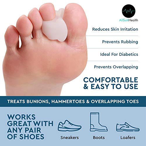 8 Pack Toe Separators for Bunions Toe Spacers, Hammer Toe