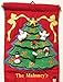 Personalized Christmas Green Tree Advent Calendar by Pockets of Learning | Family Festive Holiday Décor, Seasonal Fabric Wall Hanging | Cloth Christmas Countdown w/ 24 Stuffed Cloth Ornaments
