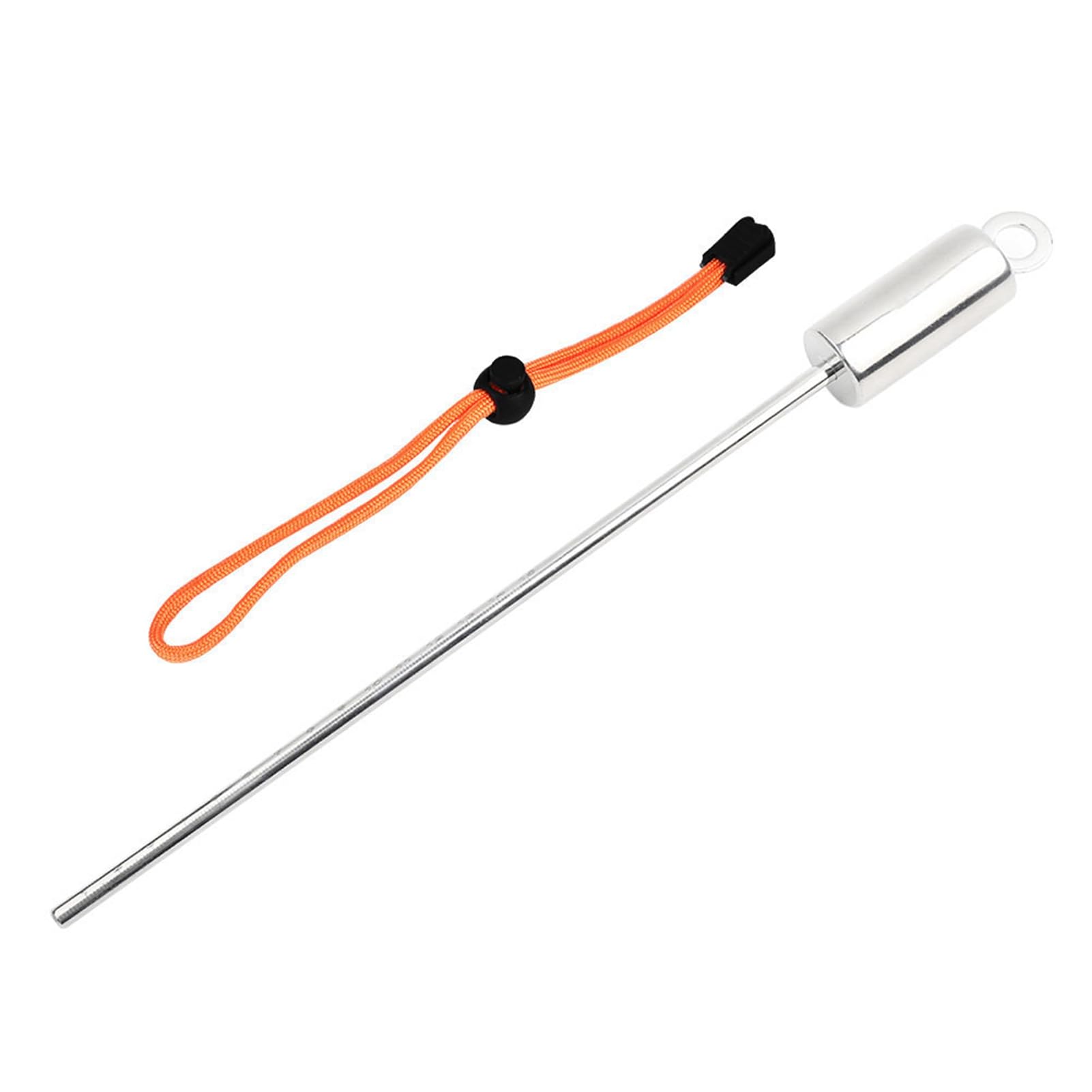 VGEBY Diving Stick Pointer, Scuba Noise Maker Stick Rod Scuba Diving Point Rod Colorful Stainless Steel Diving Noise Maker with Parachute Lanyard (With orange hand strap) Water Sports