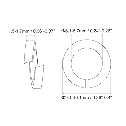 uxcell 300 Pcs Spring Lock Washer, M6 Split Lock