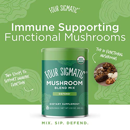 Mushroom Blend Defend Mix by Four Sigmatic Organic Mushroom Powder