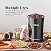 Veken Electric Spice & Nut Stainless Steel Blade Detachable Power Cord Bean Grinder for Coffee Grounds, Grains, 12 Cups (Black)