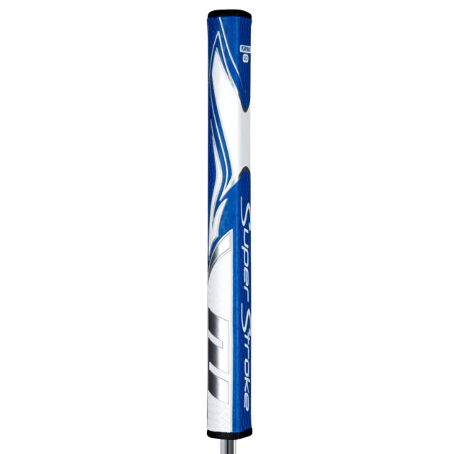 SuperStroke Zenergy Flatso 2.0 Putter Grip - Enhanced Grip Technology with No-Taper Design for Superior Control and Comfort - Blue / White