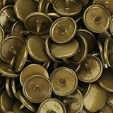 100 Glossy Gold (B11) Round KAM Plastic Resin Snaps Craft Baby Bib Cloth Diaper