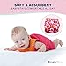 SimplyLife Home Pack of 6 for Girls - Reusable Baby Cloth Diapers, Washable Adjustable Eco-Friendly, Soft Super Absorbent Fabric with Waterproof Cover, Breathable Comfortable No Leaks
