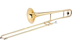 Btuty Trumpet Alto Trombone Brass Bb Tone B Flat Woodwind Instrument with Cupronickel Mouthpiece Cleaning Stick Case