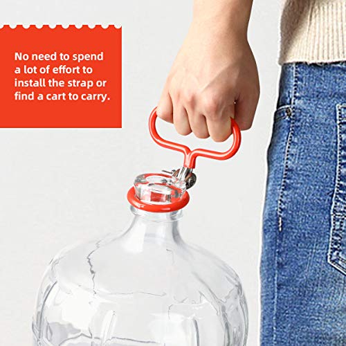 AIEVE Carboy Handle, 2 Pack Heavy Duty Carboy Handle Carboy Holder