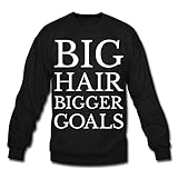 Spreadshirt Big Hair Bigger Goals Crewneck