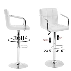 BestOffice Bar Stools Set of 2 Modern Bar Stool
