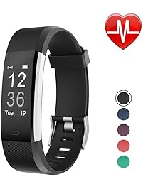 LETSCOM Fitness Tracker HR, Activity Tracker Watch with Heart Rate Monitor, Waterproof Smart Bracelet with Step Counter, Calorie Counter, Pedometer Watch for Kids Women and Men
