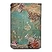 Personalized Passport Holder Travel Wallet PU Leather Vaccine Case Protector Cover Credit Card Slots RFID Blocking Customized for Women and Men Cute