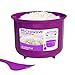 Sistema Microwave Cookware Rice Steamer Set with Lids - Large Microwave Multicooker, Side Dish Bowl, Spoon and Recipes (BPA Free, 100% Food Safe) (Purple Set)