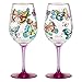 Enesco Designs by Lolita Butterfly Acrylic Wine Glasses, Set of 2, 16 oz.