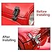 Routen Stainless Steel Hood Latches Hood Lock Catch Latches Kit for Jeep Wrangler JK 2007-2017 (Silver)