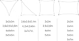 WOLTU Sun Shade Sail 2.5x3.5m Right Angle Water Resistant Polyester UV Block view 9