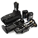 DSTE Replacement for Pro BG-E14 Vertical Battery Grip + 2X LP-E6 LP-E6N Compatible Canon EOS 70D 80D 90D SLR Digital Camera