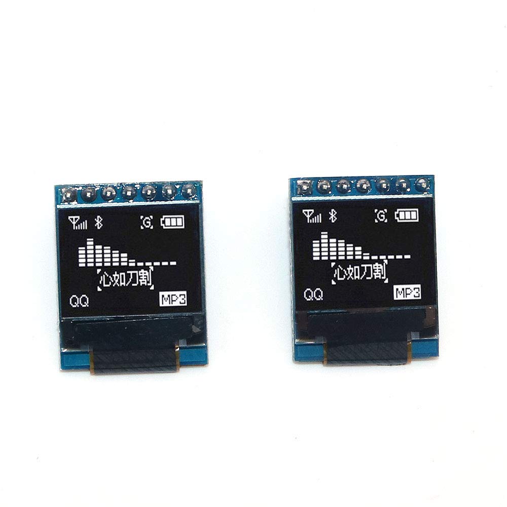 DollaTek 2Pcs 7-Pin 0.66 inch OLED Display Module 64x48 LCD Screen SPI for Arduino AVR STM32