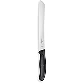 Victorinox Swiss Classic 8.25-Inch Bread Knife with Serrated Edge, Black