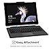 MoKo New Surface Pro 2017 / Surface Pro 4 Case with Stand, 2-in-1 Protective Case Rugged Cover Composite with Multi-angle Aluminum Stand Bracket for Microsoft New Surface Pro / Pro 4 12.3 Inch Tablet