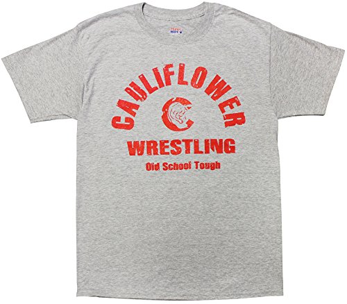 CAULIFLOWER WRESTLING Wrestling T-Shirt Old School Tough (Medium) - Thumbnail 2