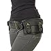Mens Boys Vintage Leather Messenger Belt Sling Leather Utility Pouch Fanny Pack Messenger Waist Belt Gift for Men & Women (Black)