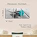 YPY Teal and Grey Canvas Wall Art - Rose Flower Picture for Bedroom - Black White Themed Turquoise Floral Painting Printed on Canvas Home Decor Ready to Hang (12x16in)
