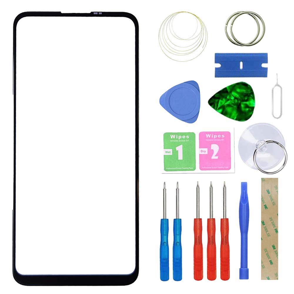 MovTEK Screen Replacement Front Glass Repair Kit Genuine for Samsung Galaxy A21 SM-A215F /A21s SM-A217F 6.5" (No Touch and LCD Display) with Tools - Black