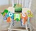 LaVenty Set of 2 Dinosaur First Birthday Banner Dinosaur One Cake Topper 1st Birthday Party Decoration High Chair Banner