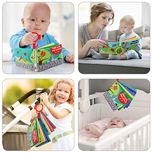 Yohome Black and White High Contrast Soft Cloth Book for Baby Infant