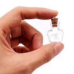 MIGK 24pcs Small Mini Glass Jars Bottles with Cork