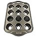 DEVILMAYCARE Removable Bottom Round Mini Muffin Pans 12 Holes Non-stick Cake Mold for Cake Chocolate Egg tart ＆ Others Bake Food