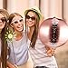12 Packs 22 Inch 4D Balloons Large Foil Balloons Sphere Foil Balloons 4D Round Balloons for Birthday Wedding Baby Shower Party Decors (12 Packs, Rose Gold)