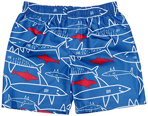 Sweet & Soft Baby Boys 2-Piece Rash Guard and Trunk Swimsuit Set, Red Shark, Size Toddler (4T)' - Thumbnail 2