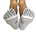 Full Toe Socks with Grips, 5 Finger Socks, Yoga, Pilates, Barre, Dance, Anti Non Slip Skid, Slip Free, for Women & Men, Size M/L, 3 Pairs - White, Grey, Black