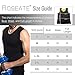 Roseate Men's Body Shaper Hot Sweat Workout Tank Top Slimming Sauna Vest Neoprene Compression Thermal Shirt L
