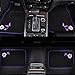 CAR PASS Embroidery Butterfly and Flower Car Floor Mats, Purple Car Floor Mats, Universal Fit 95% Automotive,SUVS,Sedan,Vans,for Women,Girly,Set of 4(Black with Purple)